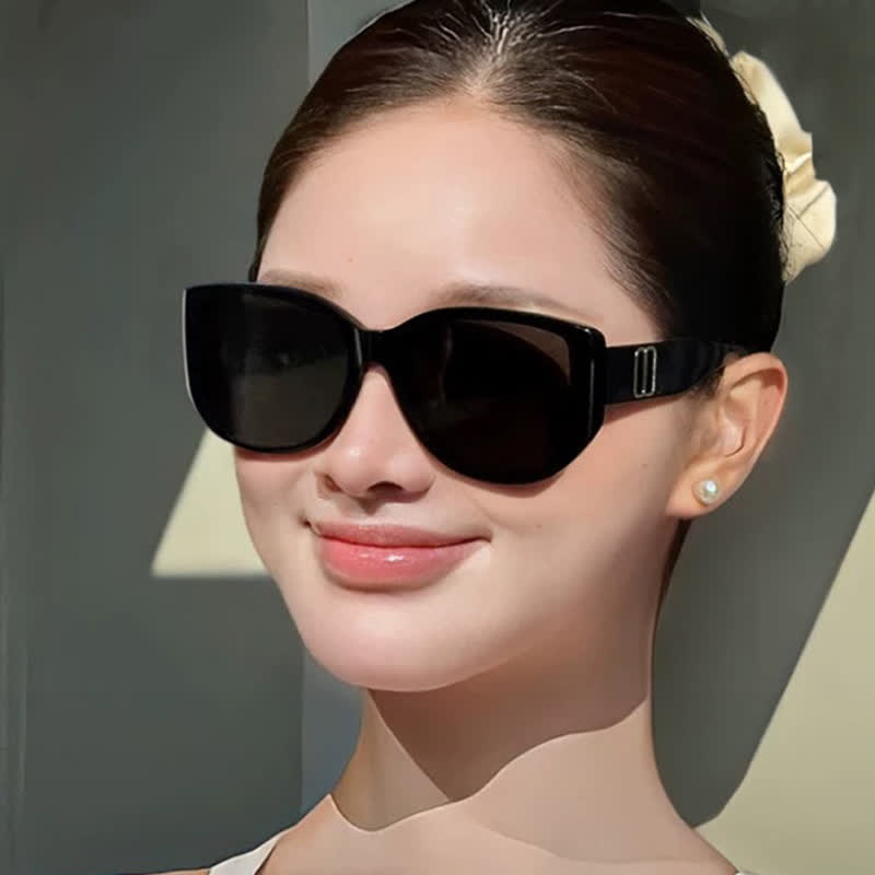 Spykay™ SG60777 Cat-Eye Large Frame Sunglasses with Nylon Lenses