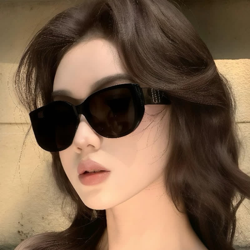 Spykay™ SG60777 Cat-Eye Large Frame Sunglasses with Nylon Lenses