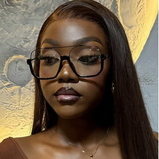 Spykay™ EG60688 Unisex Double Bridges Square Frame Semi-Rimless Eyeglasses