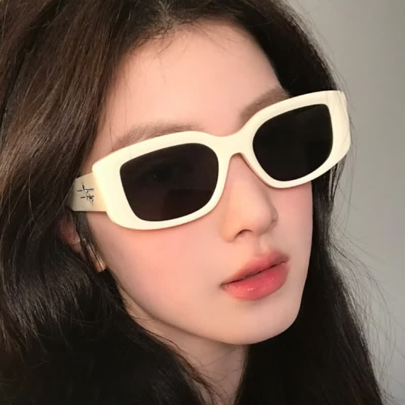 Spykay™ SG60786 Rectangle Frame Star Temples Sunglasses with Nylon Lenses