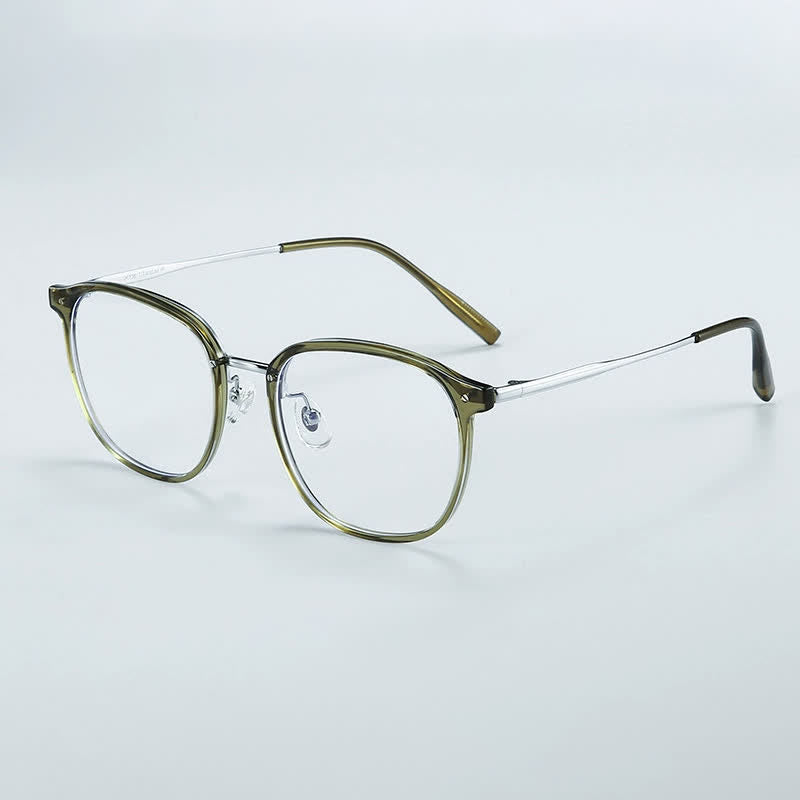 Spykay™ EG26711 Simple Round Titanium Frame Anti-blue Light Glasses