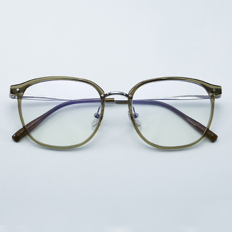 Spykay™ EG26711 Simple Round Titanium Frame Anti-blue Light Glasses