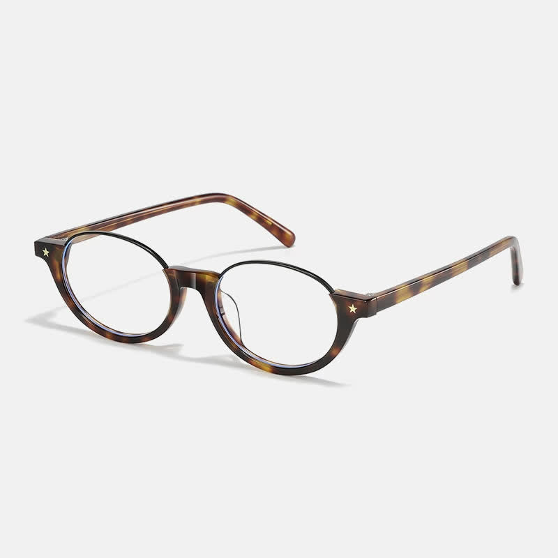 Spykay™ EG26712 Semi-Rimless Oval Star Pattern Frame Anti-blue Light Glasses