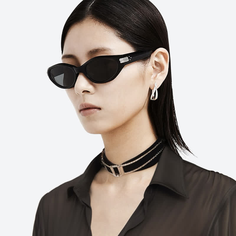 Spykay™ SG60808 Hipster 'U' Design Cat-Eye Sunglasses