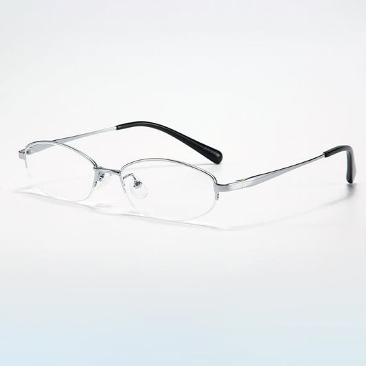 Spykay™ EG26717 Hipster Titanium Small Oval Frame Anti-blue Light Glasses