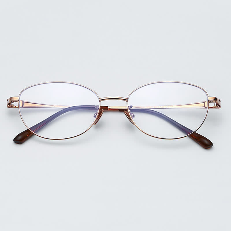 Spykay™ EG26722 Titanium Butterfly Frame Anti-blue Light Hipster Glasses