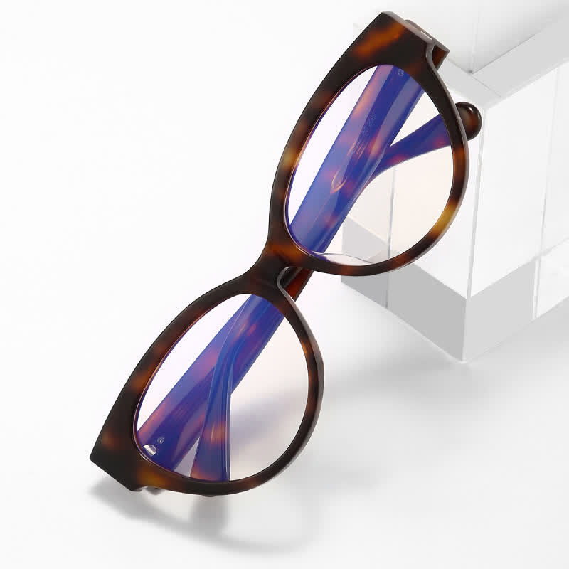 Spykay™ EG26724 Hipster Heart Temples Cat-Eye Anti-blue Light Glasses