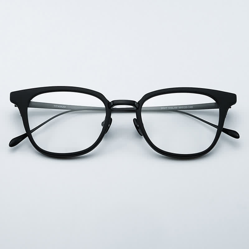 Spykay™ EG26727 Square Titanium Frame Anti-blue Light Glasses For Men