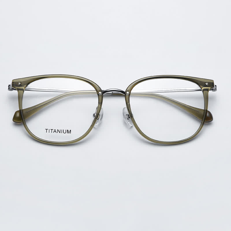 Spykay™ EG26728 Square Titanium Frame Anti-blue Light Glasses