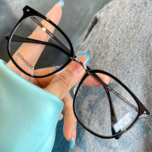 Spykay™ EG26728 Square Titanium Frame Anti-blue Light Glasses