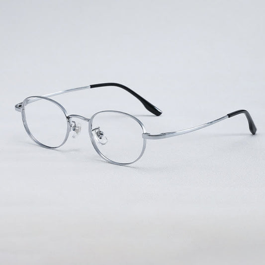 Spykay™ EG26730 Small Round Titanium Frame Anti-blue Light Glasses