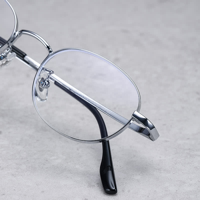 Spykay™ EG26730 Small Round Titanium Frame Anti-blue Light Glasses