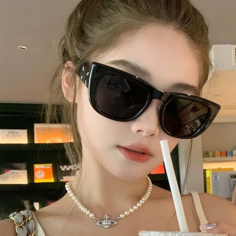 Spykay™ SG60816 Unisex Cat-Eye Large Frame Fashion Sunglasses