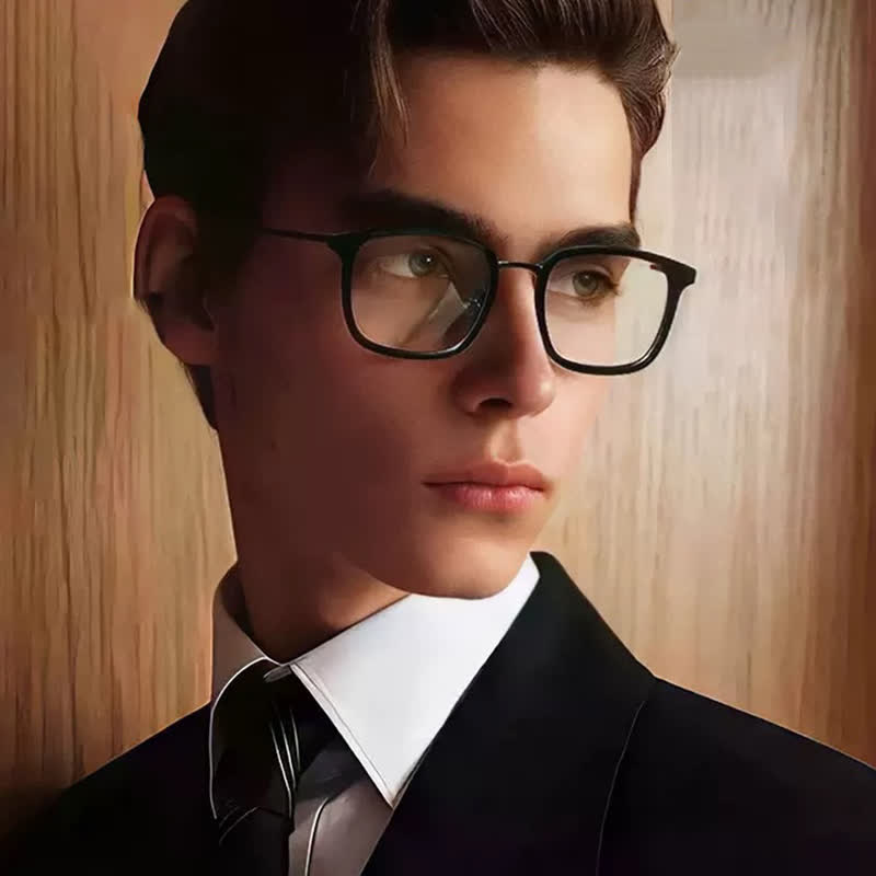 Spykay™ EG26711 Simple Round Titanium Frame Anti-blue Light Glasses