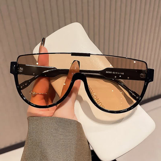 Spykay™ SG60679 Oversized Frame Semi-Rimless Aviator Sunglasses