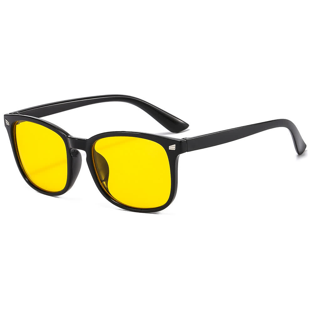 Spykay™ EG60824 Anti-blue Light Square Frame Glasses with Night Vision Lenses For Driving&Gaming&Daily