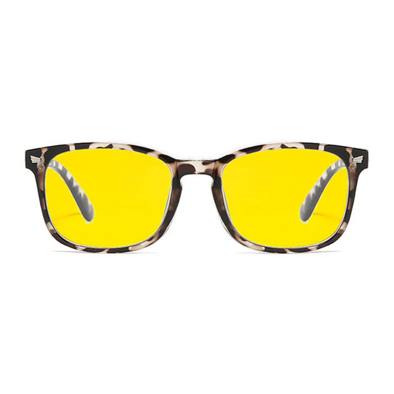 Spykay™ EG60824 Anti-blue Light Square Frame Glasses with Night Vision Lenses For Driving&Gaming&Daily