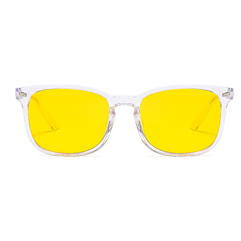 Spykay™ EG60824 Anti-blue Light Square Frame Glasses with Night Vision Lenses For Driving&Gaming&Daily
