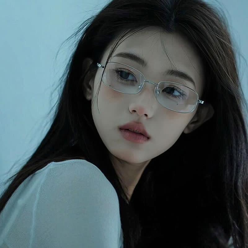 Spykay™ EG26740 Lightweight Rectangle Titanium Frame Anti-blue Light Classic Glasses