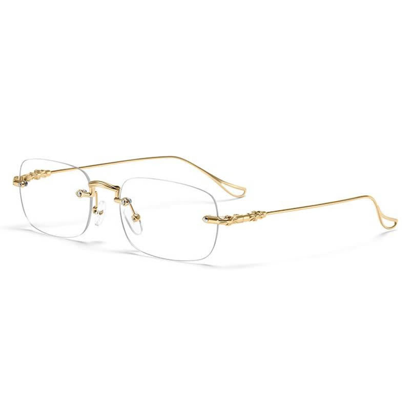 Spykay™ EG26748 Unisex Rimless Metal Frame Simple Anti-blue Light Glasses