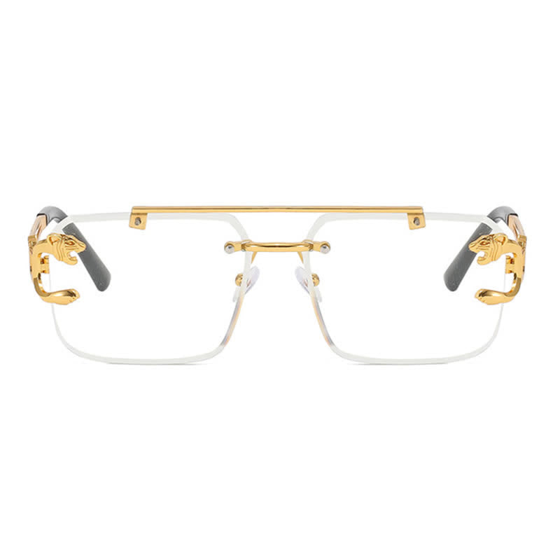 Spykay™ EG26749 Men's Cool Rimless Leopard Frame Anti-blue Light Glasses