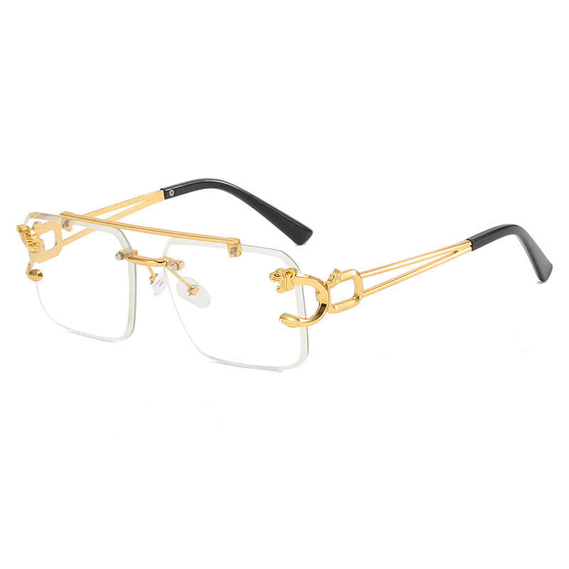 Spykay™ EG26749 Men's Cool Rimless Leopard Frame Anti-blue Light Glasses