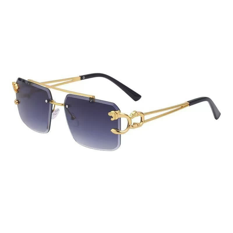 Spykay™ SG60826 Men's Cool Rimless Leopard Frame Sunglasses