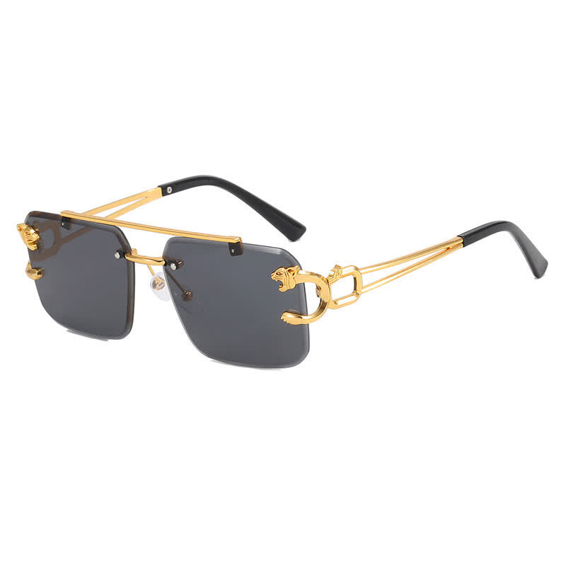 Spykay™ SG60826 Men's Cool Rimless Leopard Frame Sunglasses