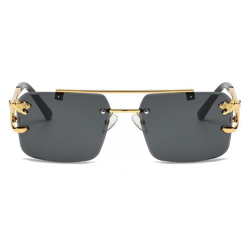 Spykay™ SG60826 Men's Cool Rimless Leopard Frame Sunglasses
