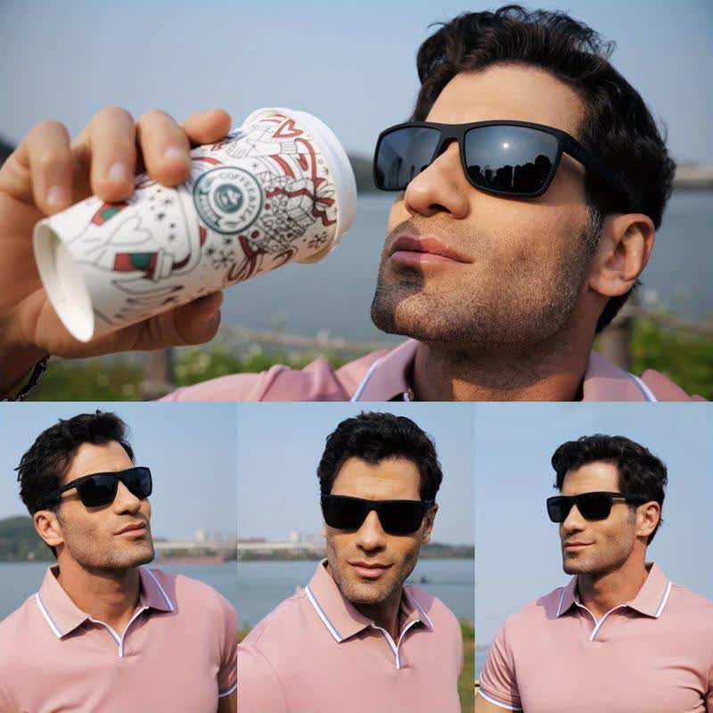 Spykay™ SG60720 Unisex Square Frames Outdoor Cycling Sports Polarized Sunglasses