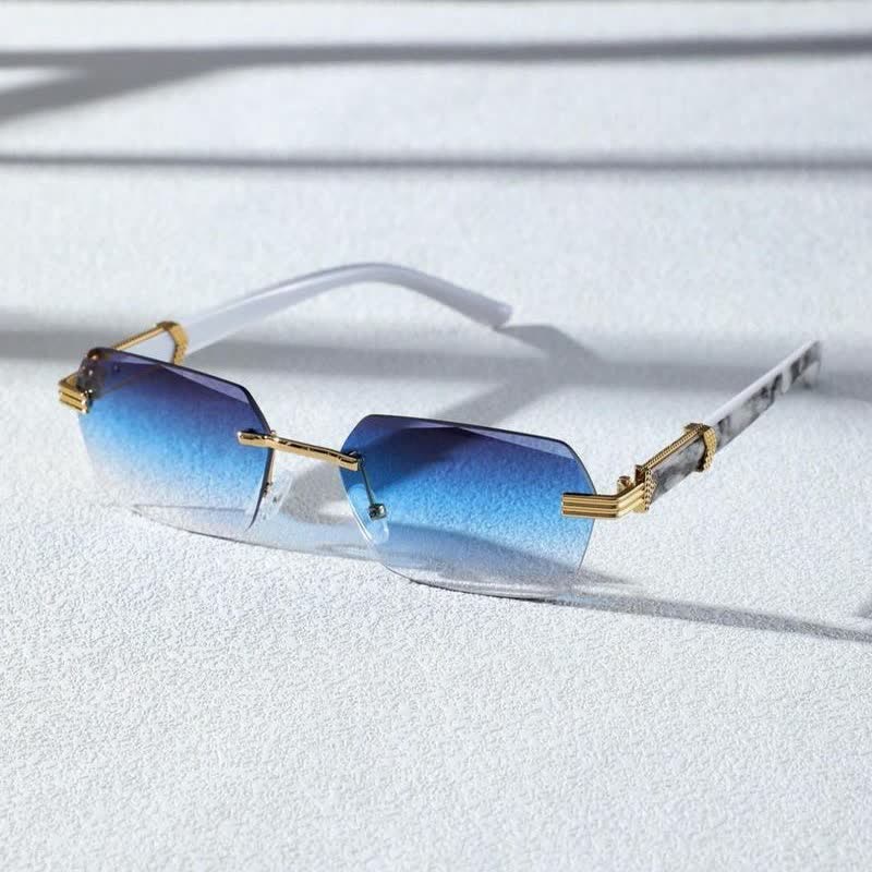 Spykay™ SG60746 Rimless Geometric Frame Tinted Sunglasses