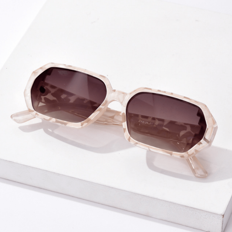Spykay™ SG60689 Unisex Leopard Pattern Geometric Frame Sunglasses