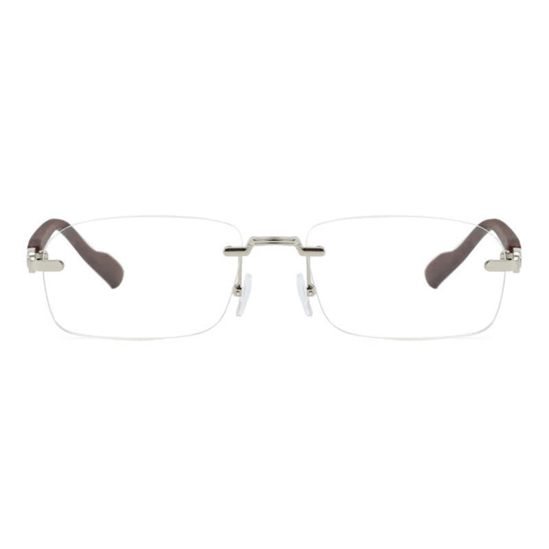 Spykay™ EG26755 Women's Rectangle Frame Anti-blue Light Rimless Glasses
