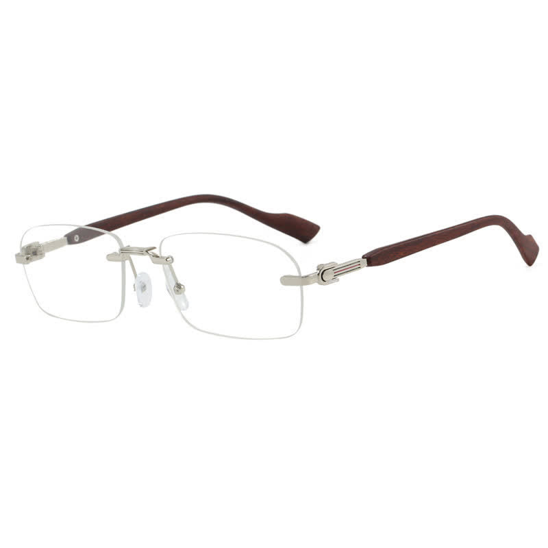 Spykay™ EG26755 Women's Rectangle Frame Anti-blue Light Rimless Glasses