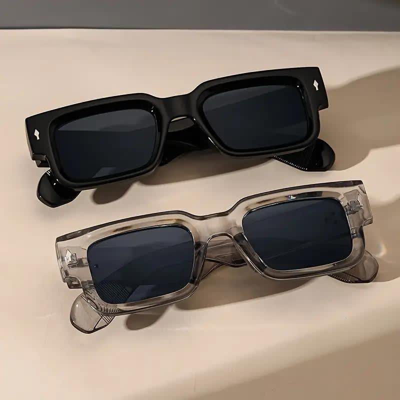 Spykay™ SG60748 Thick Rectangle Frame Trendy Sunglasses