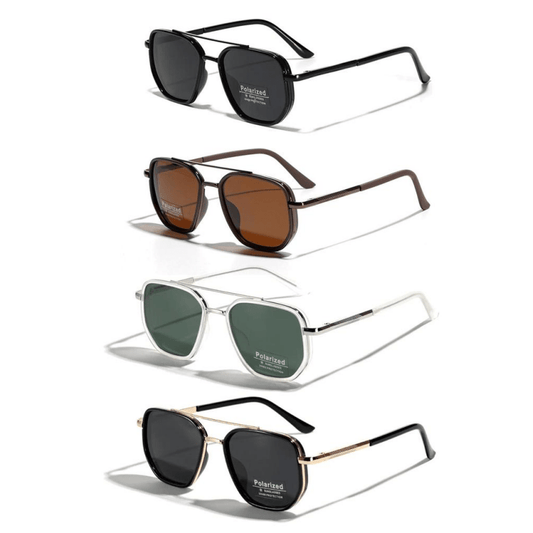 Spykay™ SG60733 Geometric Frame Double Bridges Driving Polarized Sunglasses