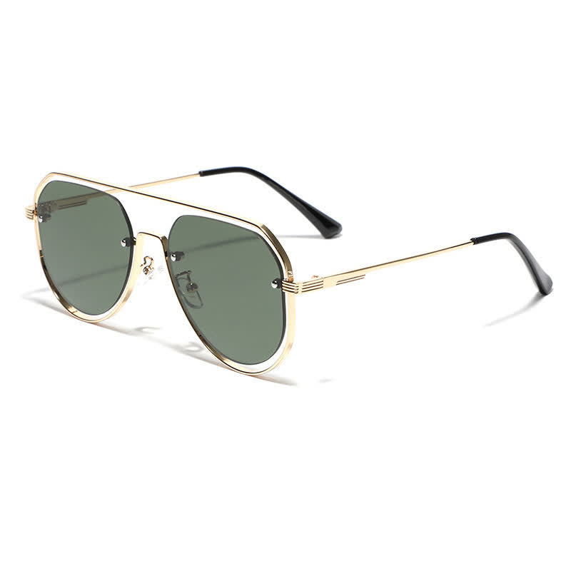 Spykay™ SG60848 Vintage Double Bridges Hollow-out Aviator Sunglasses