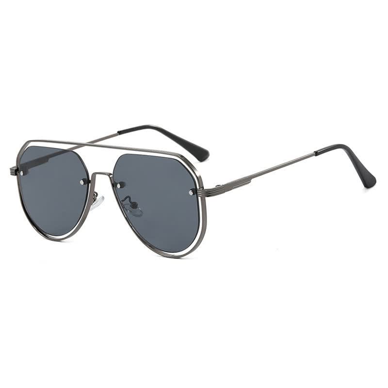 Spykay™ SG60848 Vintage Double Bridges Hollow-out Aviator Sunglasses