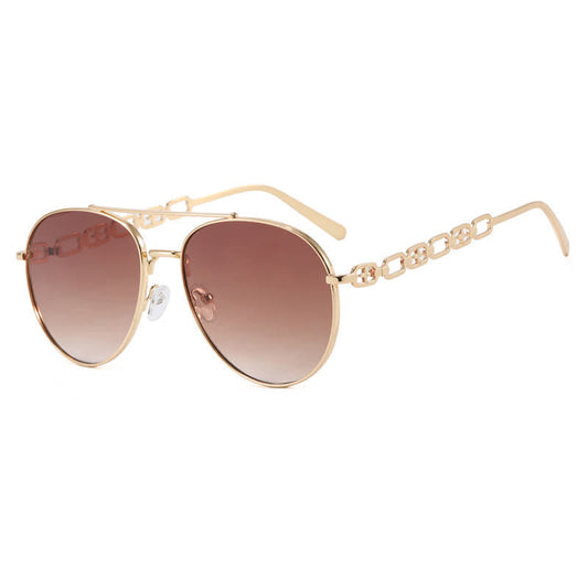 Spykay™ SG60842 Fashion Chain Temples Aviator Sunglasses