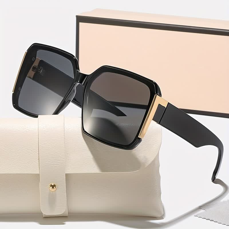 Spykay™ SG60836 Square Frame Oversized Rimless Sunglasses
