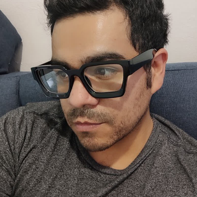 Spykay™ EG26761 Hipster Square Frame Concave Lenses Classic Retro Glasses