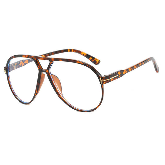 Spykay™ EG26763 Double Bridges 'T' Design Oversized Frame Hipster Aviator Glasses