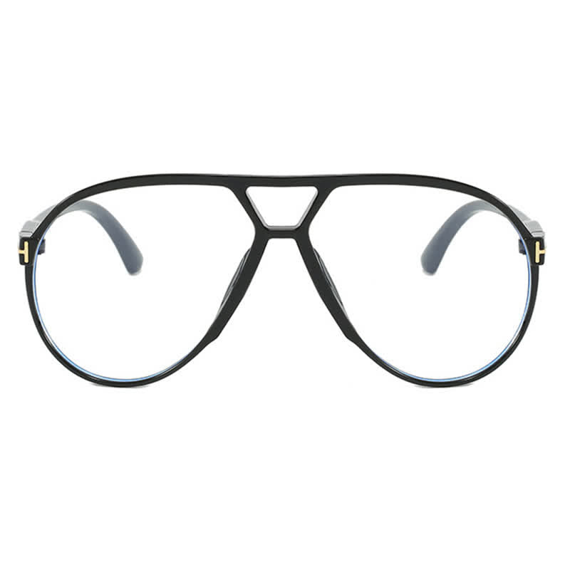 Spykay™ EG26763 Double Bridges 'T' Design Oversized Frame Hipster Aviator Glasses