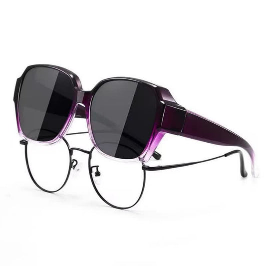 Spykay™ SG60859 Square Frame Polarized Driving Sunglasses Fit Over Glasses for Nearsighted People