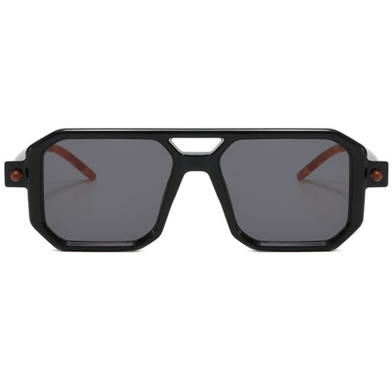 Spykay™ SG60869 Double Bridges Square Frame Sunglasses