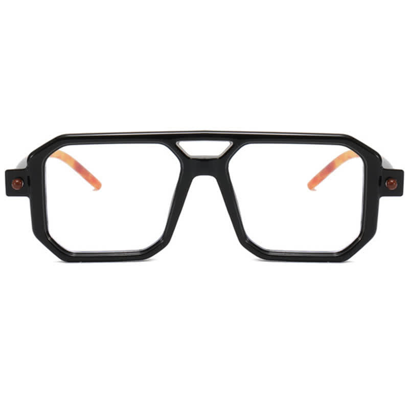 Spykay™ EG26767 Double Bridges Square Frame Glasses
