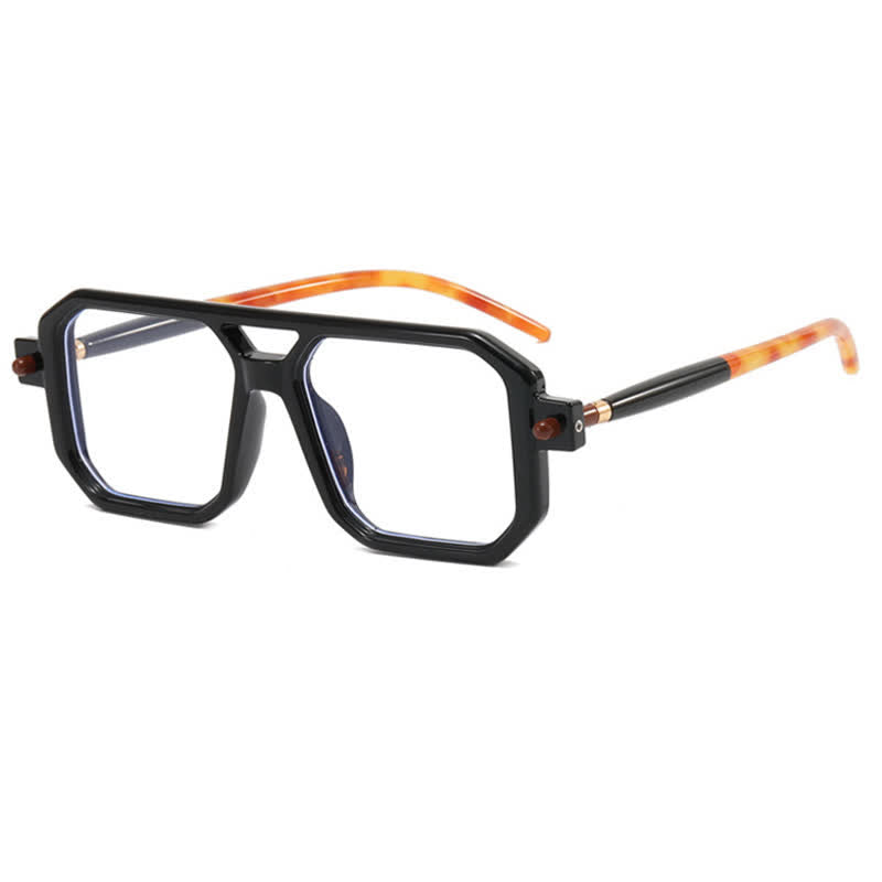 Spykay™ EG26767 Double Bridges Square Frame Glasses