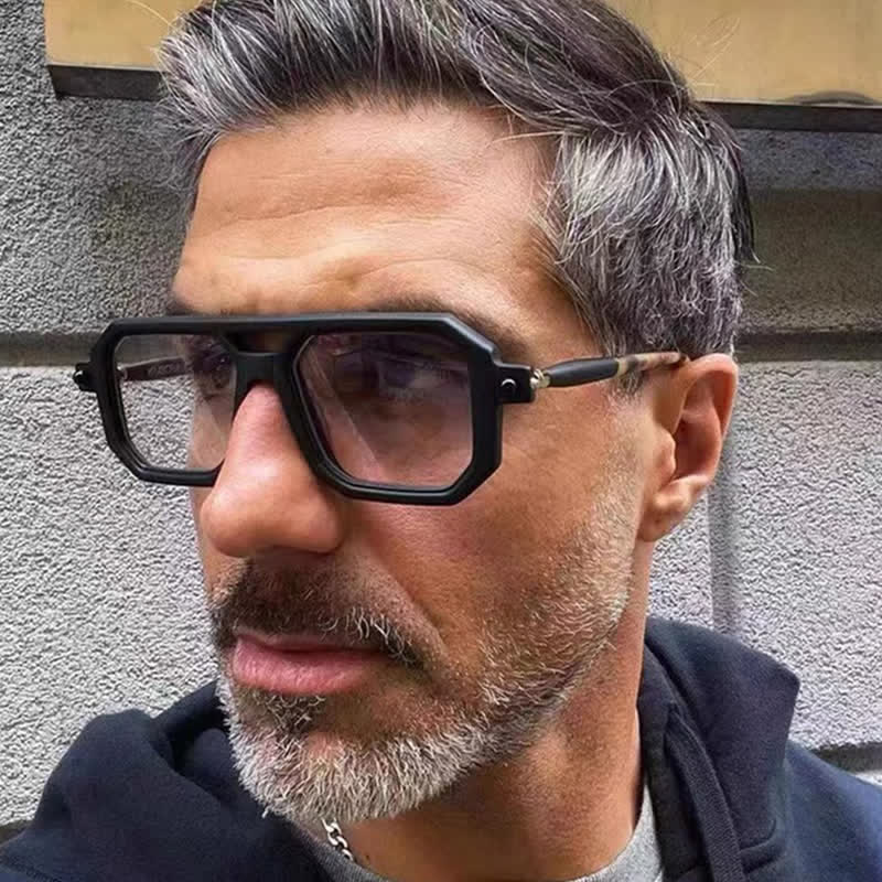 Spykay™ EG26767 Double Bridges Square Frame Glasses