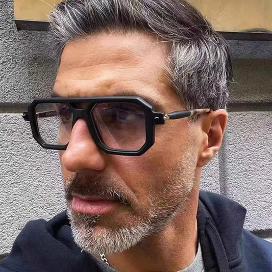 Spykay™ EG26767 Double Bridges Square Frame Glasses