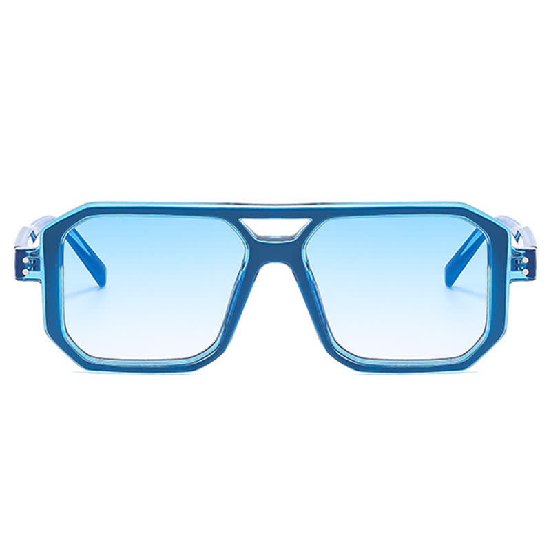Spykay™ SG60875 Trendy Square Frame Double Bridges Sunglasses